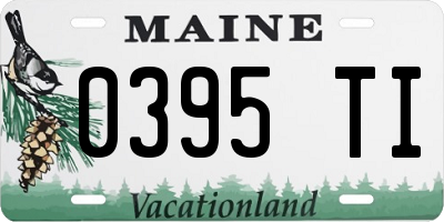 ME license plate 0395TI
