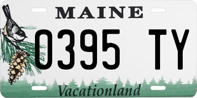 ME license plate 0395TY