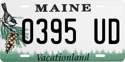 ME license plate 0395UD