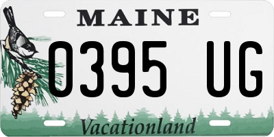 ME license plate 0395UG