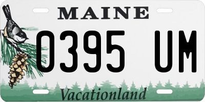 ME license plate 0395UM