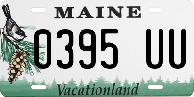 ME license plate 0395UU