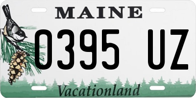 ME license plate 0395UZ