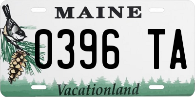 ME license plate 0396TA