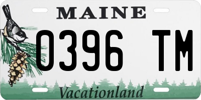 ME license plate 0396TM