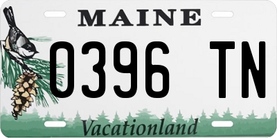ME license plate 0396TN
