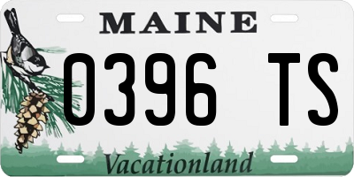 ME license plate 0396TS