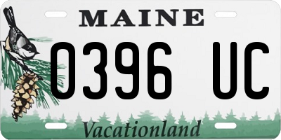 ME license plate 0396UC
