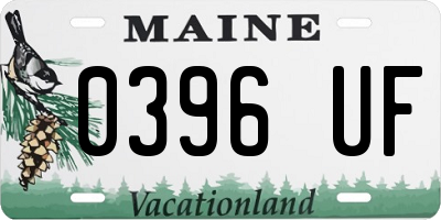 ME license plate 0396UF