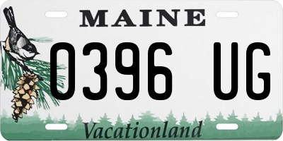 ME license plate 0396UG