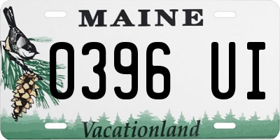 ME license plate 0396UI