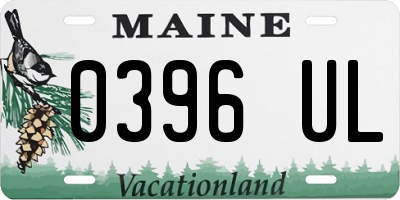 ME license plate 0396UL