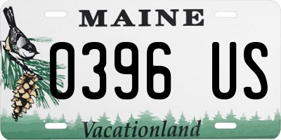 ME license plate 0396US