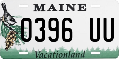 ME license plate 0396UU