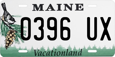 ME license plate 0396UX