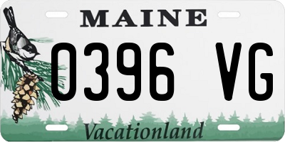 ME license plate 0396VG