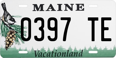 ME license plate 0397TE
