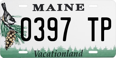 ME license plate 0397TP