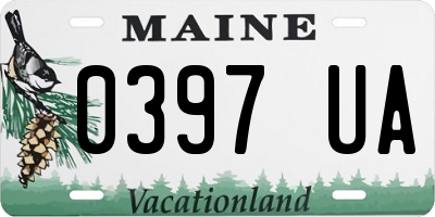 ME license plate 0397UA