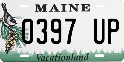ME license plate 0397UP