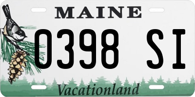 ME license plate 0398SI