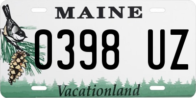 ME license plate 0398UZ