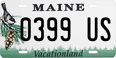 ME license plate 0399US