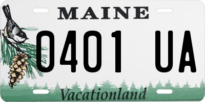 ME license plate 0401UA