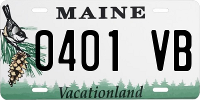 ME license plate 0401VB