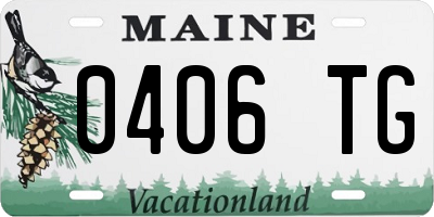 ME license plate 0406TG