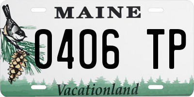 ME license plate 0406TP