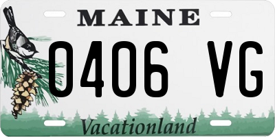 ME license plate 0406VG