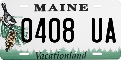 ME license plate 0408UA
