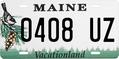 ME license plate 0408UZ