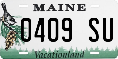 ME license plate 0409SU