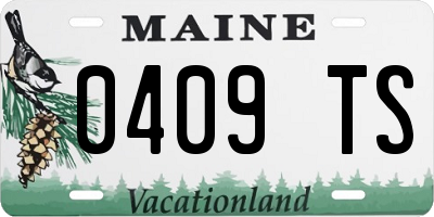 ME license plate 0409TS