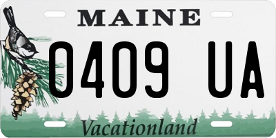 ME license plate 0409UA