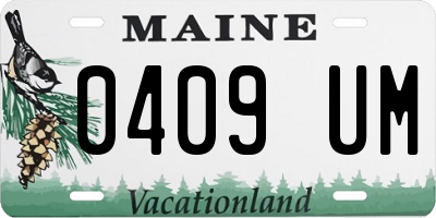 ME license plate 0409UM