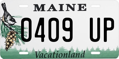 ME license plate 0409UP