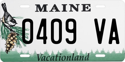 ME license plate 0409VA
