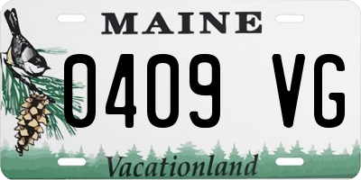 ME license plate 0409VG