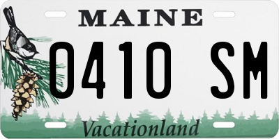 ME license plate 0410SM