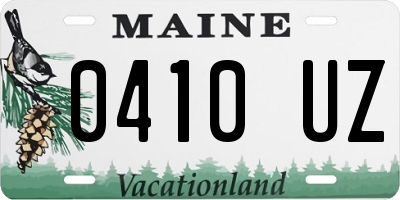 ME license plate 0410UZ