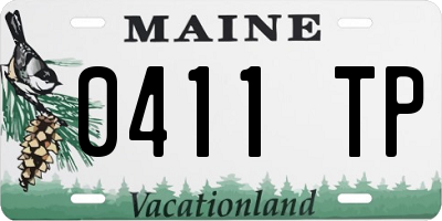 ME license plate 0411TP
