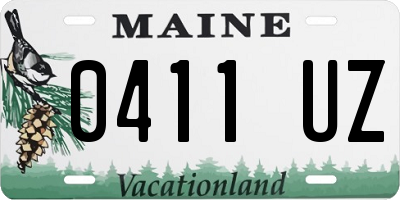 ME license plate 0411UZ