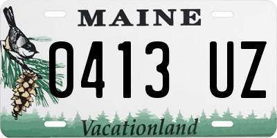 ME license plate 0413UZ