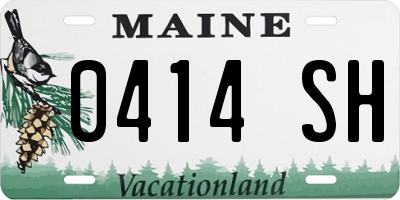 ME license plate 0414SH