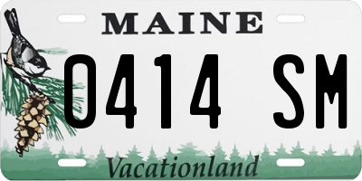 ME license plate 0414SM