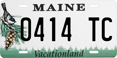 ME license plate 0414TC