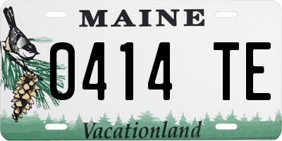 ME license plate 0414TE
